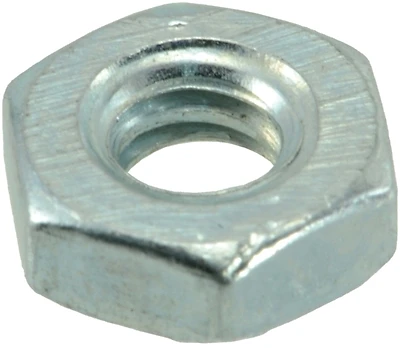 Hex Machine Screw Nut #10-24 Zinc Plated Steel 100 Count