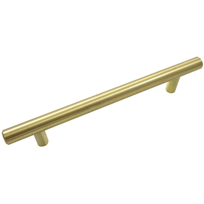 Melrose 5.04 In. Satin Brass T-bar Cabinet Pull - Model 87304