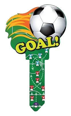 Soccer Key Blank Kw1/11 For Kwikset - Single Sided Design