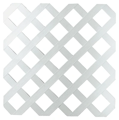 4 Ft. W X 8 Ft. L X 1/8 In. Thick White Vinyl Lattice Panel