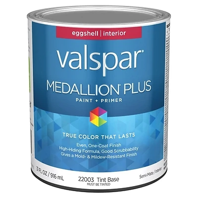 Valspar Medallion Plus Eggshell Interior Paint & Primer, 1 Quart