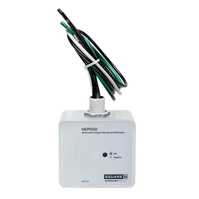 Square D HEPD50 Whole House Surge Protector, 120V/240V, 50kA