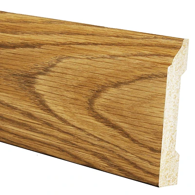 1/2 In. W X 3-7/16 In. H X 8 Ft. L Ultra Oak Polystyrene Colonial Base Molding