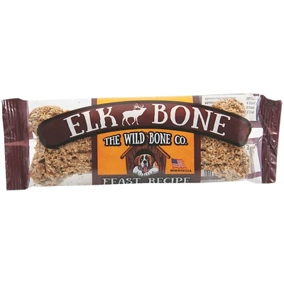 The Wild Bone Company 1821 Elk Bone Feast Dog Treat, 1 Oz., 24 Pack