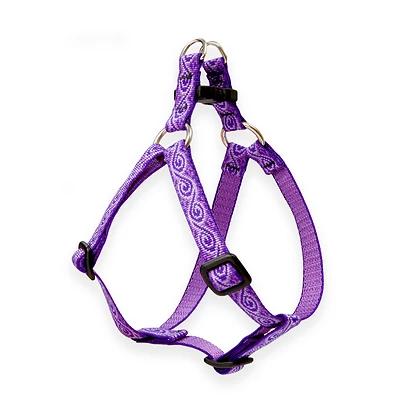 Step-In Dog Harness, Non-Restrictive, Jelly Roll, 1/2 x 12 to 18-In.