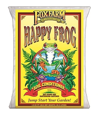 FoxFarm FXF590047 Happy Frog Soil Conditioner, 1.5 Cu. Ft.