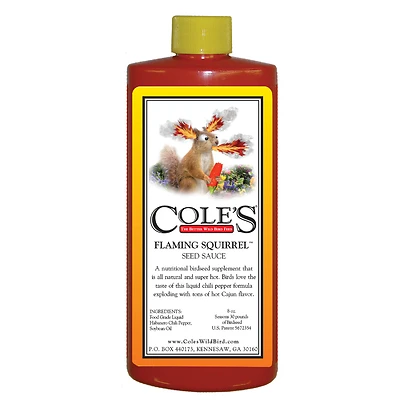 Cole's FS08 Flaming Squirrel Seed Sauce, Cajun Chili, 8 Oz