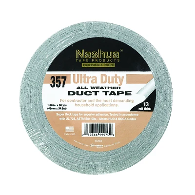 HVAC Duct Tape, Gray, 1.89-In. x 60-Yds.