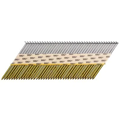 SENCO K527APBXN Collated Nail, 3 in L, Bright Basic