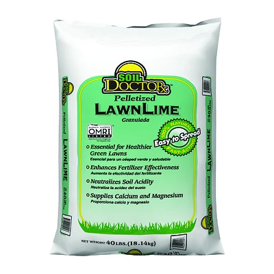 Soil Doctor 54050860 Pelletized Lawn Lime, 40 Lb.