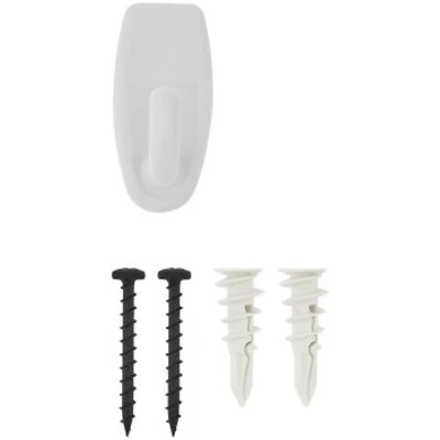 Snap Wall Hook, White, 50-Lb. Load