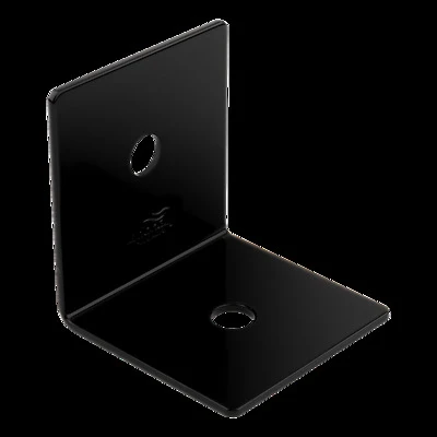 Indio Collection Decorative Heavy Angle, Black, 3 x 3-1/4 x 3 In.
