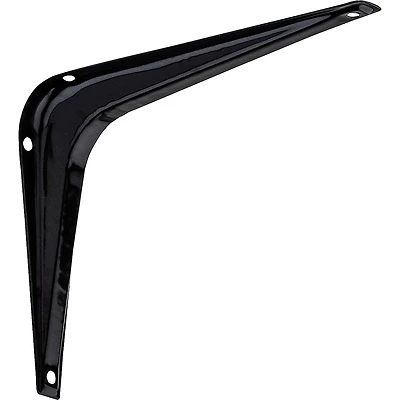 Shelf Bracket, Black, 5 x 6 In.