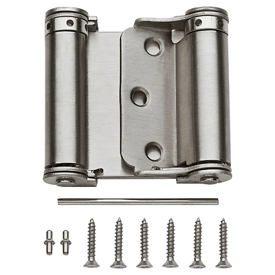 National Hardware N100-051 Spring Hinge, Satin Nickel, 3 In.
