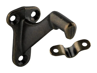 2-Pc. Handrail Bracket, Antique Brass