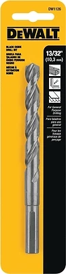 DeWalt DW1126 Black Oxide Drill Bit, 135° Split Point, 13/32 In.