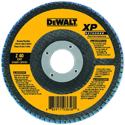 DeWalt DW8250 Ceramic Flap Disc, 40-Grit, 4-1/2 In.