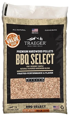 Traeger PEL359 BBQ Select Hardwood Pellet, 30 Lb. Bag
