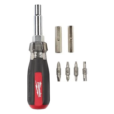 13-in-1 Multi-tip Cushion Grip Screwdriver 48-22-2881, 12 Pcs With Schrader Bit