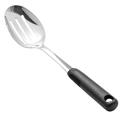 OXO Good Grips 11283200 Slotted Spoon, Black/Silver, 12.4 In.