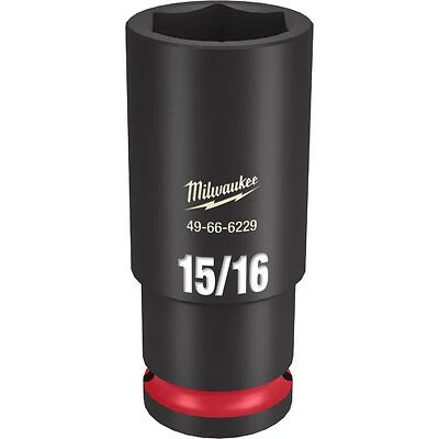 Shockwave 15/16 Inch X 1/2 Inch Drive Sae 6 Point Deep Impact Socket