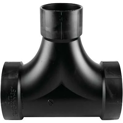 ABS/DWV Clean Out Tee, 2-Way, 3 In.