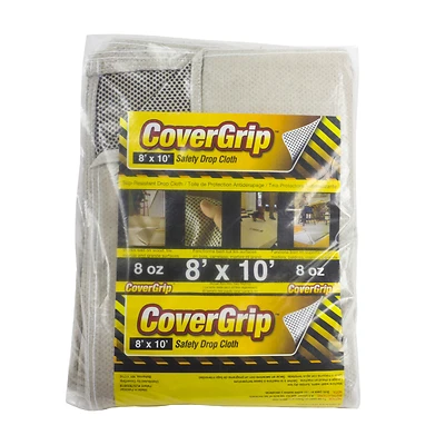 CoverGrip 081008 Safety Drop Cloth, 8 oz., 8 x 10 ft.