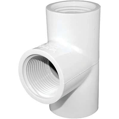 Schedule 40 PVC Tee, 1 In., FIP