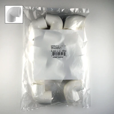 Schedule 40 Pressure 90-Degree Pipe Elbow, 1 In., 10-Pk.
