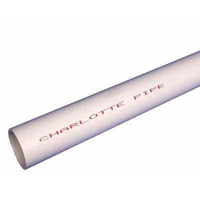 Schedule 40 DWV PVC Pressure Pipe, Plain End, 480 PSI, .75 In. x 10 Ft.