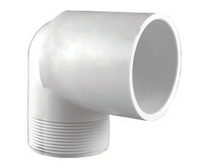 Schedule 40 PVC 90-Degree Street Elbow, White, 1 In.