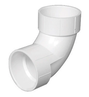 Schedule 40 DWV Sanitary Pipe Elbow, 90-Degree, 1-1/4 In.