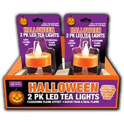 Shawshank LEDz Orange No Scent Flameless LED Tea Lights 1.5 in. H