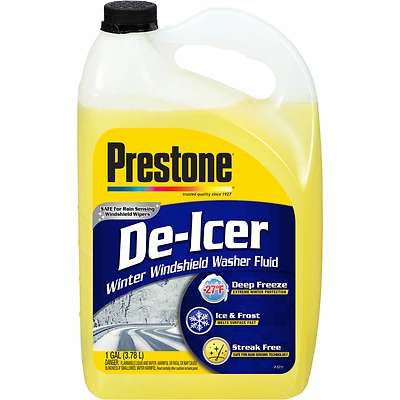 Prestone AS253 De-Icer Windshield Washer Fluid, 1-Gal.
