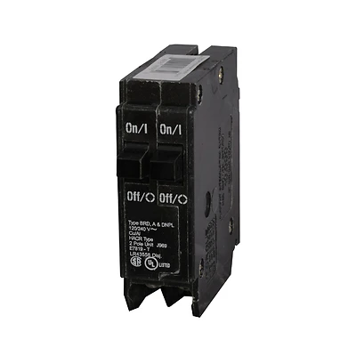 Tandem Circuit Breaker, Single Pole, Half-Size, 2 30-Amp