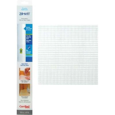 Con-Tact 04F-CZ8S01-06 Zip N' Fit Shelf Liner, Clear, 18 In. x 4 Ft.
