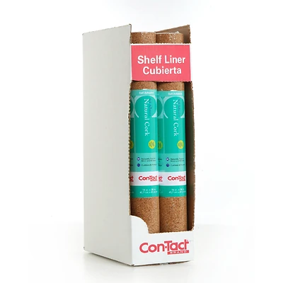 Shelf Liner, Adhesive, Cork, 18-In. x 4-Ft.