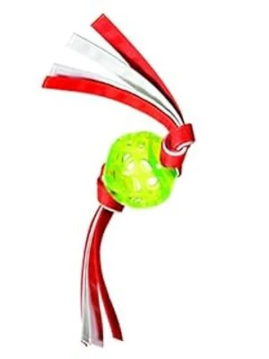 Retriever Series Rubber Ball With Tassles Dog Toy