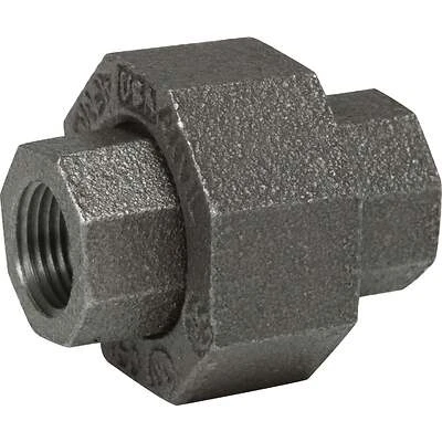 Black Pipe Union, 3/4 In.