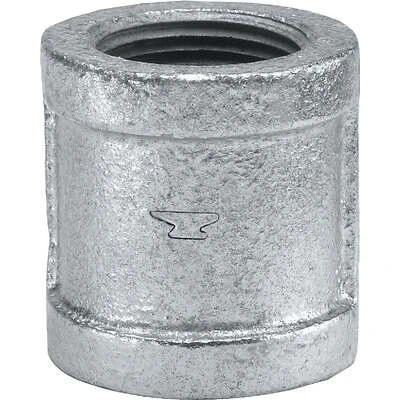 Galvanized Malleable Pipe Coupling, Right Hand, 3/4 In.