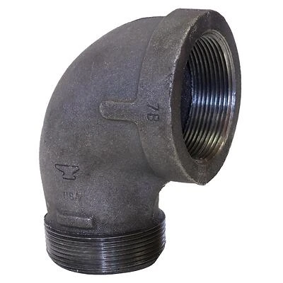 90-Degree Galvanized Pipe Street Elbow, 1 In.