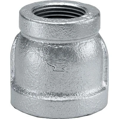 Galvanized Reducing Pipe Coupling, 3/8 x 1/4 In.