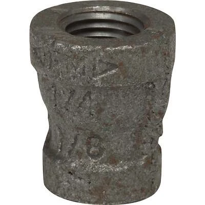 Black Pipe Reducing Coupling, 1 x 1/2 In.