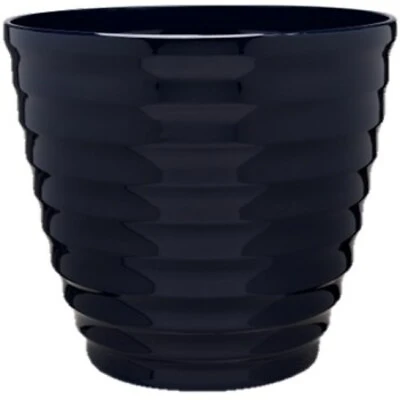 Beehive 14 In. Dia Navy Resin Planter, Model Hdr-064756