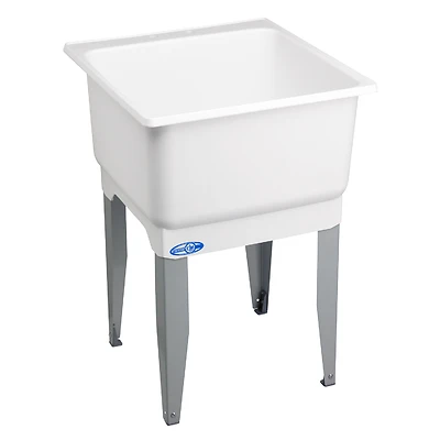 Laundry Tub, White, 23 x 25 In.