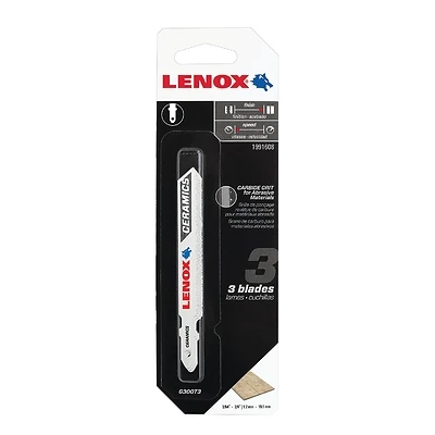 3-1/2 In. Carbide Grit T-shank Jig Saw Blade, 3 Pk For Ceramic, Fiberglass, Brick
