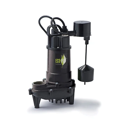 Eco-flo - Cast Iron Sump Pump, 4,400 GPH, 1/2 HP