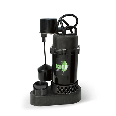 Anodized Aluminum Sump Pump, 3,540 GPH, 1/3 HP