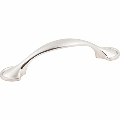 Hardware Resources K4133SN-8 Cabinet Pull, Satin Nickel, 4-5/8 in L Handle, 1 in H Handle, 1 in Projection, Zinc, 8/PK