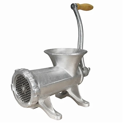 Weston 36-2201-W #22 Deluxe Manual Meat Grinder, 3-4 Lb/Min, 8-Piece Kit